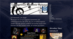 Desktop Screenshot of gesangverein-weitenau.de